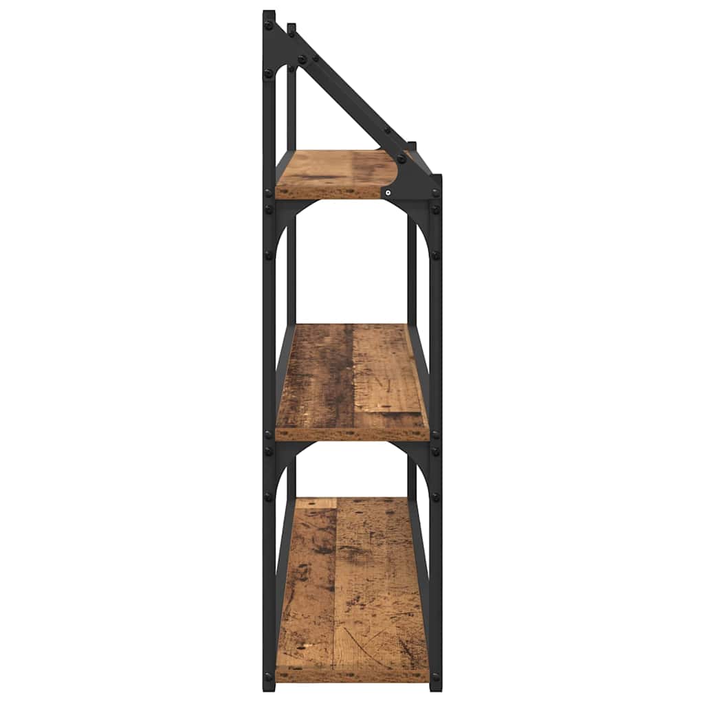 vidaXL Wall Shelf Old Wood 80 x 21 x 78.5 cm Engineered Wood