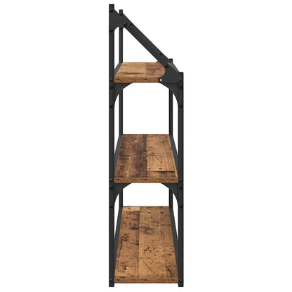vidaXL Wall Shelf Old Wood 80 x 21 x 78.5 cm Engineered Wood