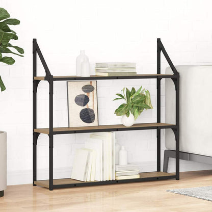 vidaXL Wall Shelf Wall-Mounted Artisan Oak 80 x 21 x 78.5 cm