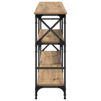 vidaXL Console Table Artisan Oak 150 x 29 x 76.5 cm Engineered Wood