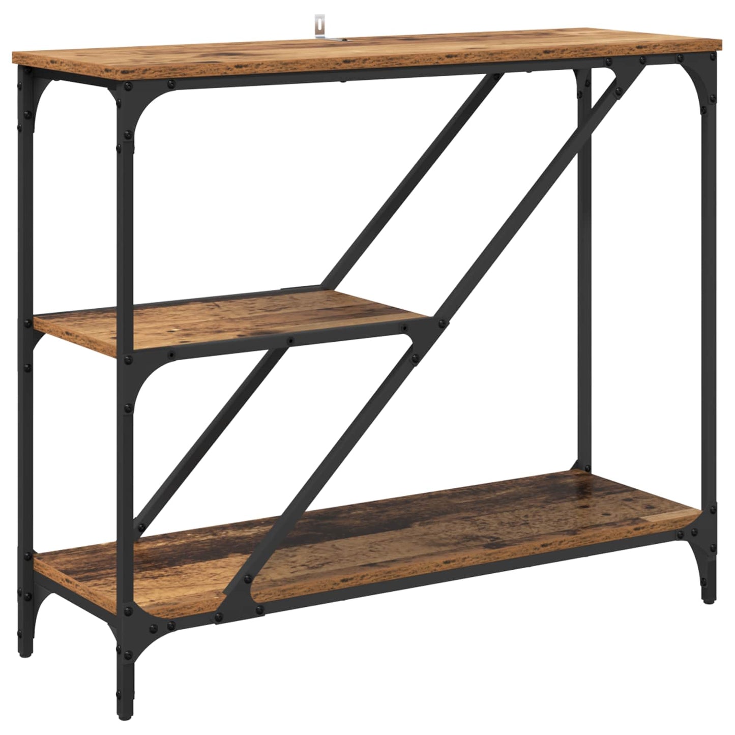 vidaXL Console Table Old Wood 88.5 x 30 x 75 cm Engineered Wood