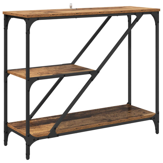 vidaXL Console Table Old Wood 88.5 x 30 x 75 cm Engineered Wood
