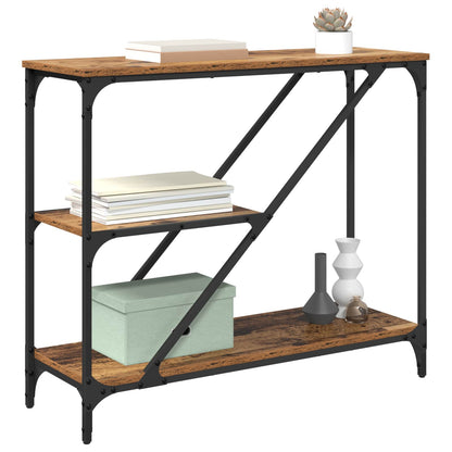 vidaXL Console Table Old Wood 88.5 x 30 x 75 cm Engineered Wood