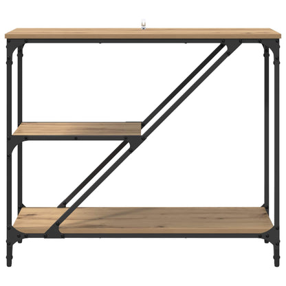 vidaXL Console Table Artisan Oak 88.5 x 30 x 75 cm Engineered Wood