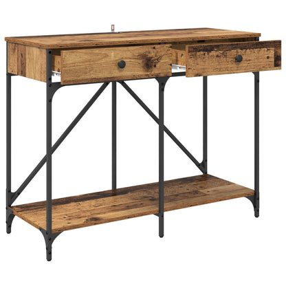 vidaXL Console Table Old Wood 100 x 39 x 78.5 cm Engineered Wood
