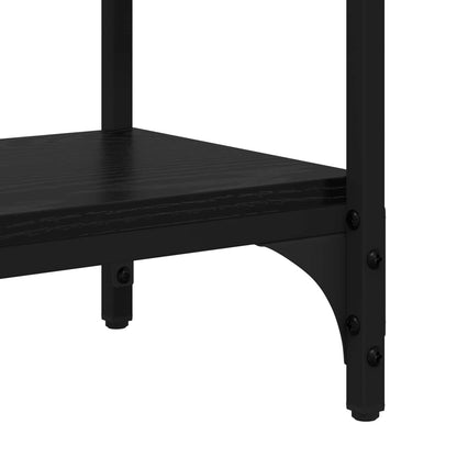 vidaXL Console Table Black Oak 100 x 39 x 78.5 cm Engineered Wood