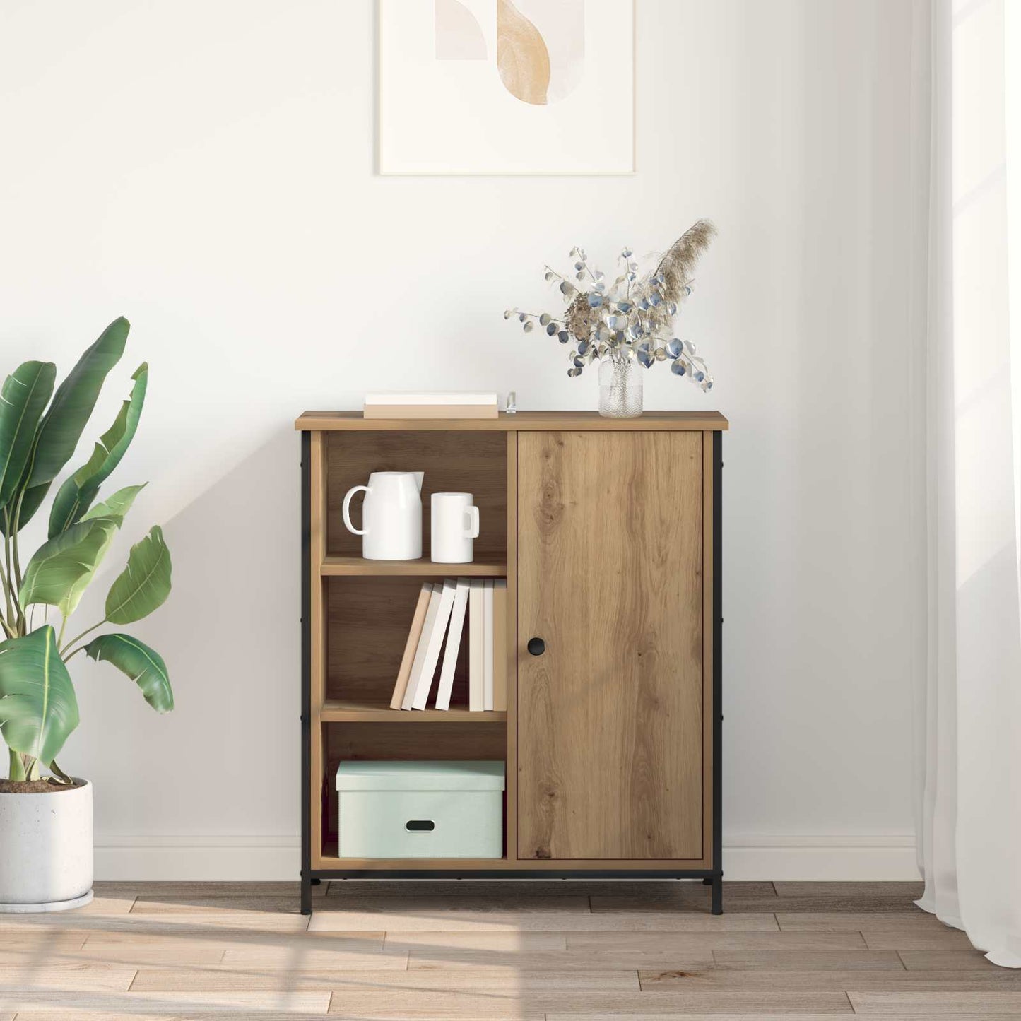 vidaXL Sideboard Artisan Oak 70 x 30 x 80 cm Engineered Wood