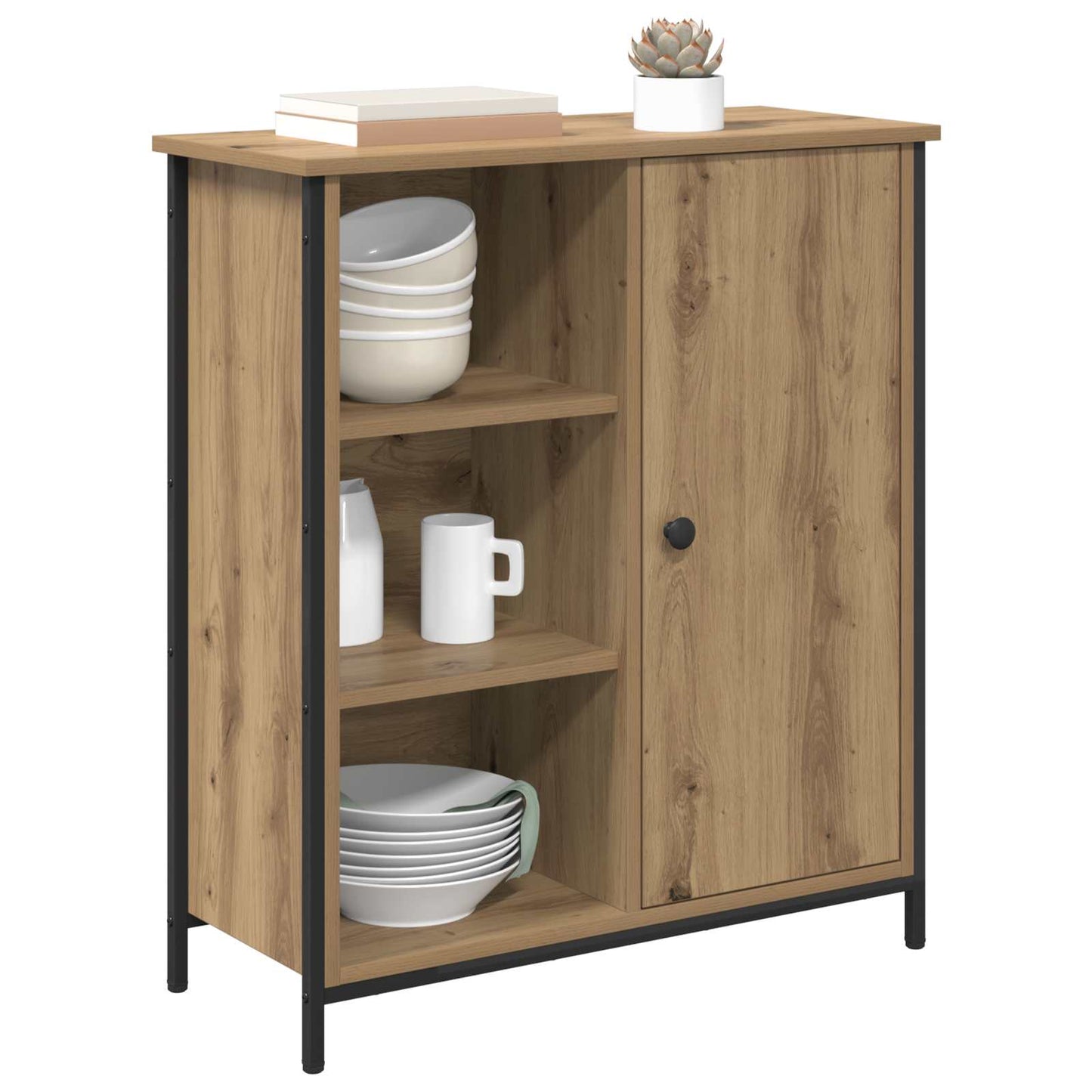 vidaXL Sideboard Artisan Oak 70 x 30 x 80 cm Engineered Wood