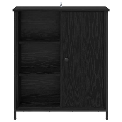 vidaXL Sideboard Black Oak 70 x 30 x 80 cm Engineered Wood