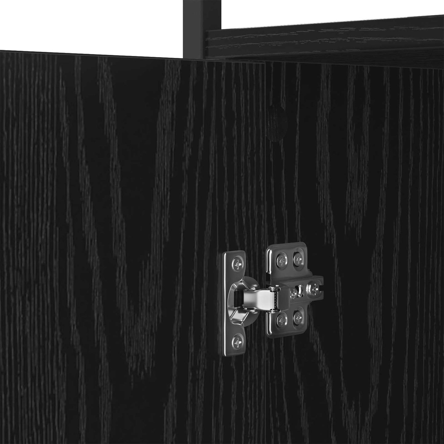 vidaXL Sideboard Black Oak 100 x 35 x 80 cm Engineered Wood