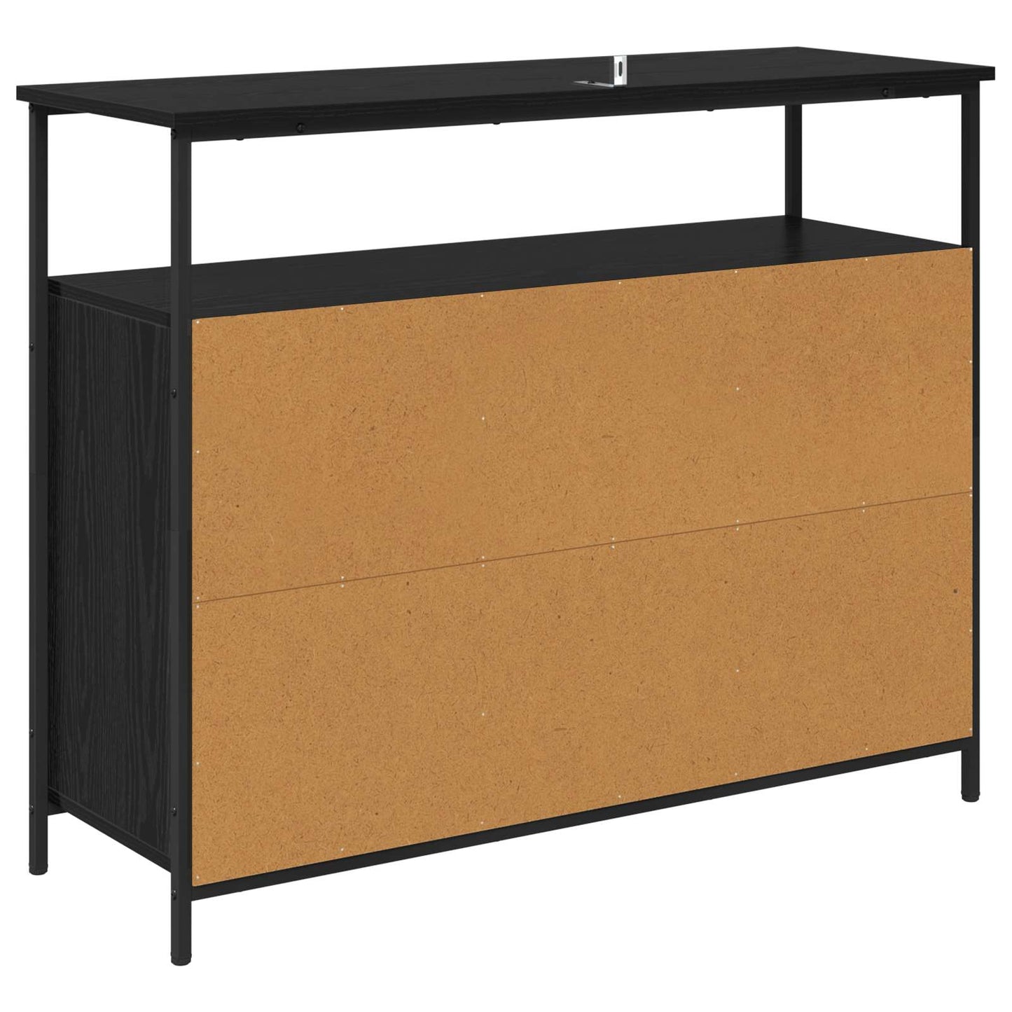 vidaXL Sideboard Black Oak 100 x 35 x 80 cm Engineered Wood