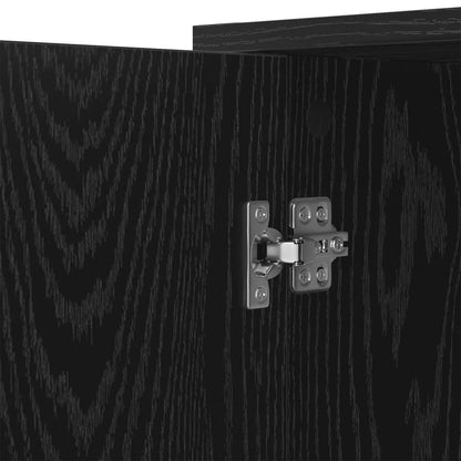vidaXL Sideboard Black Oak 100 x 33 x 75 cm Engineered Wood