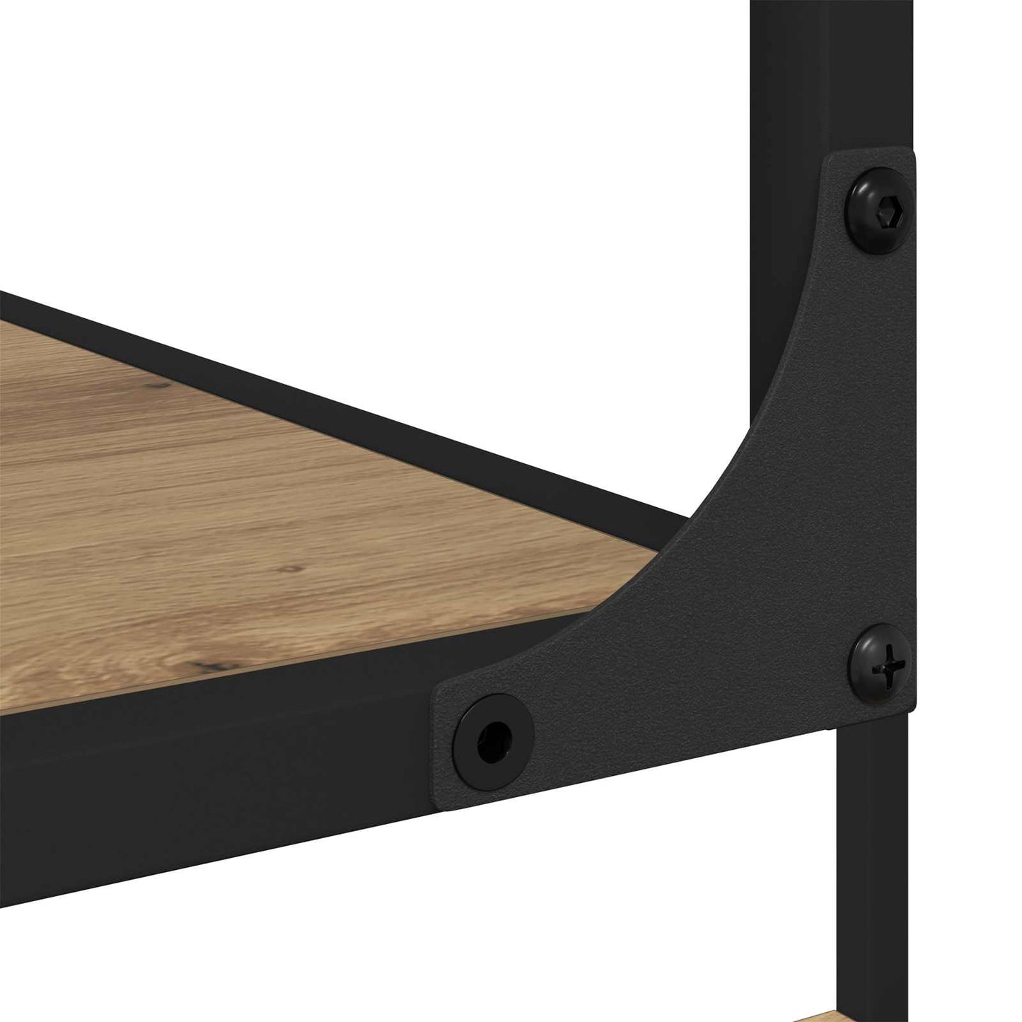 vidaXL Bookcase 6-Tier Engineered Wood Artisan oak