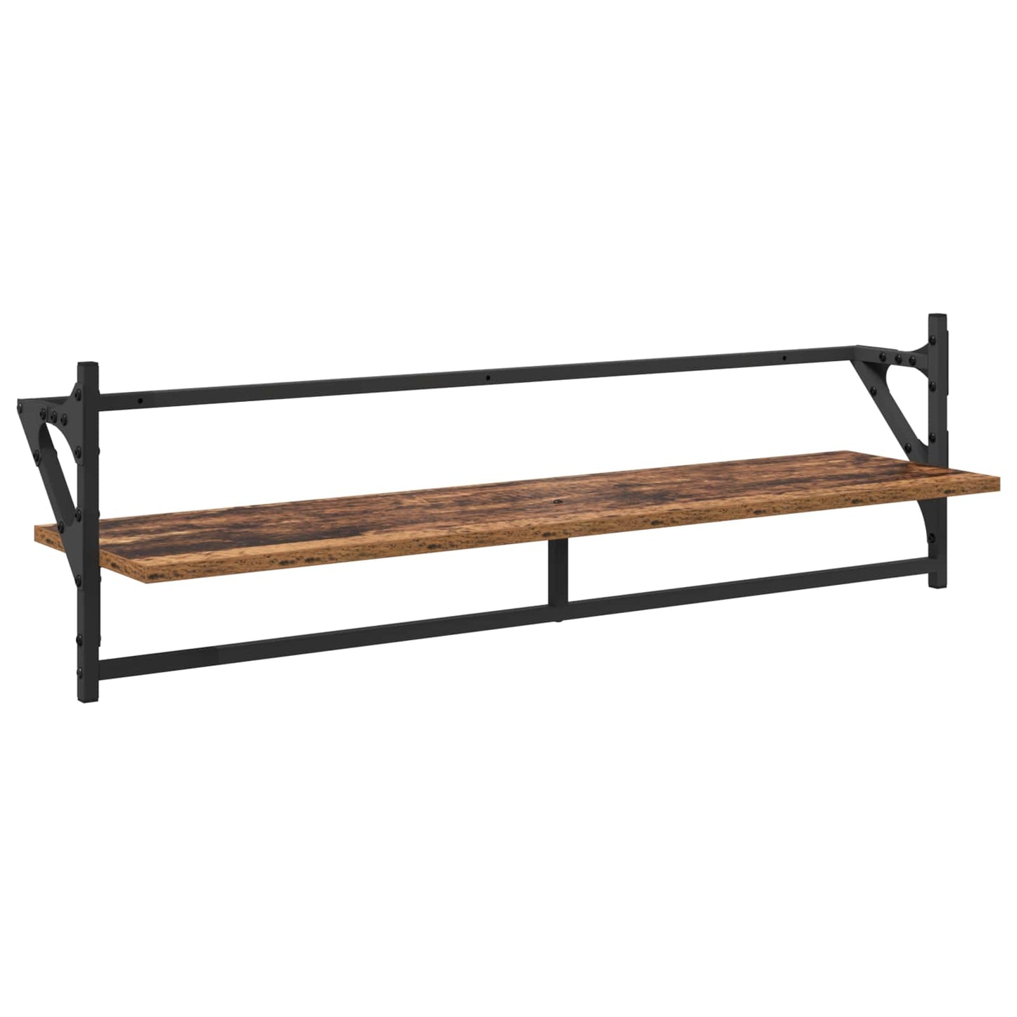 vidaXL Wall Shelf Set 6 pcs Old Wood 100 x 25 x 30 cm Engineered Wood
