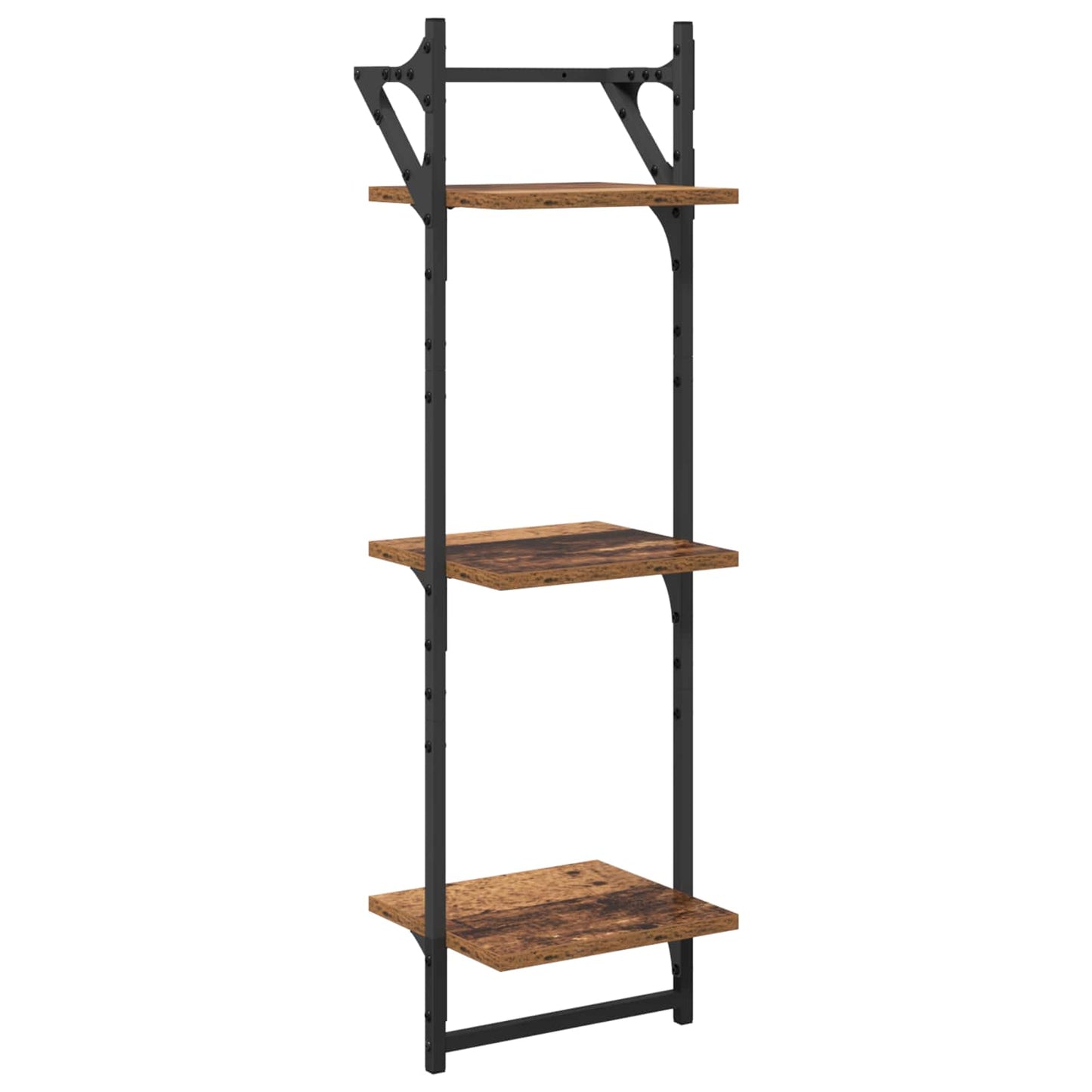 vidaXL Wall Shelf Set 6 pcs Old Wood 100 x 25 x 30 cm Engineered Wood