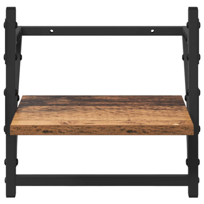 vidaXL Wall Shelf Set 6 pcs Old Wood 100 x 25 x 30 cm Engineered Wood