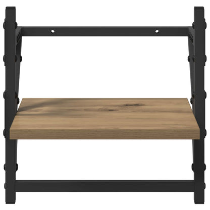 vidaXL Wall Shelf Set with Shelf 6 pcs Artisan Oak 100 x 25 x 30 cm