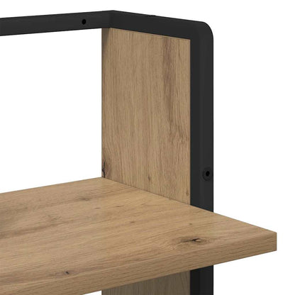 vidaXL Wall Shelf Wall-Mounted Artisan Oak 30 x 25 x 100 cm