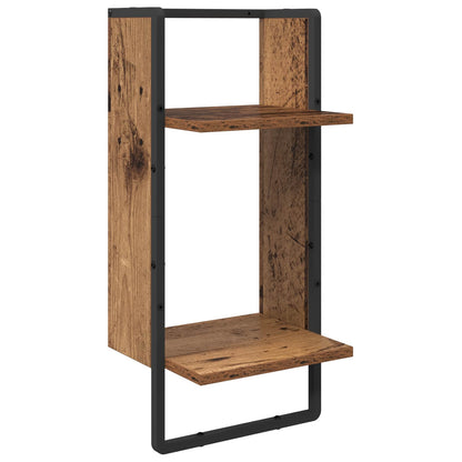 vidaXL Wall Shelf Set 4 pcs Old Wood 65 x 25 x 30 cm Engineered Wood