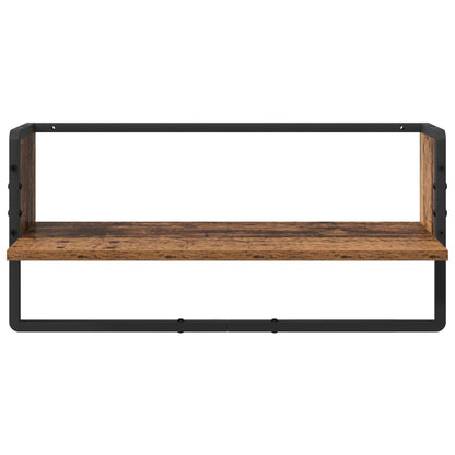 vidaXL Wall Shelf Set 4 pcs Old Wood 65 x 25 x 30 cm Engineered Wood