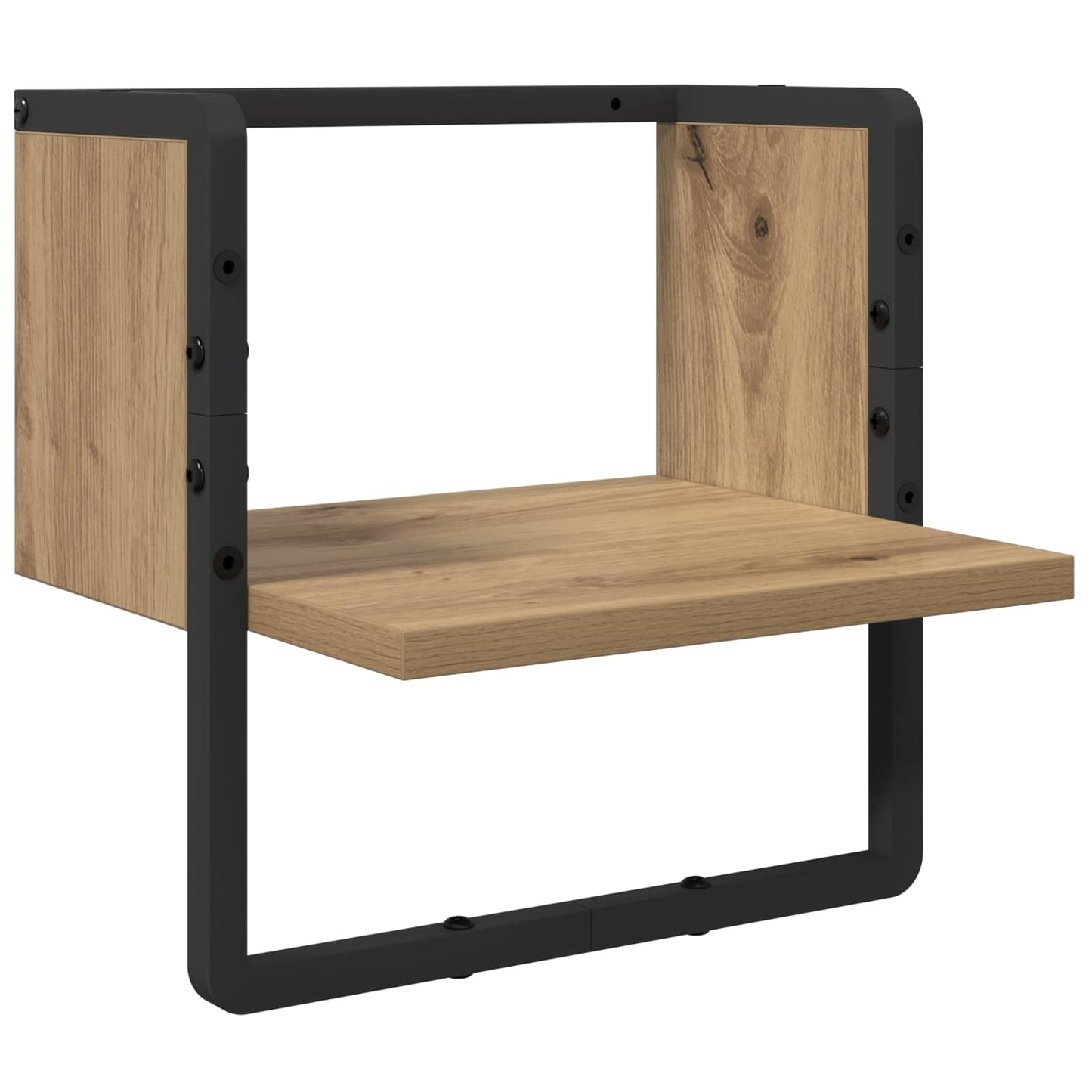 vidaXL Wall Shelf Set with Shelf 4 pcs Artisan Oak 65 x 25 x 30 cm