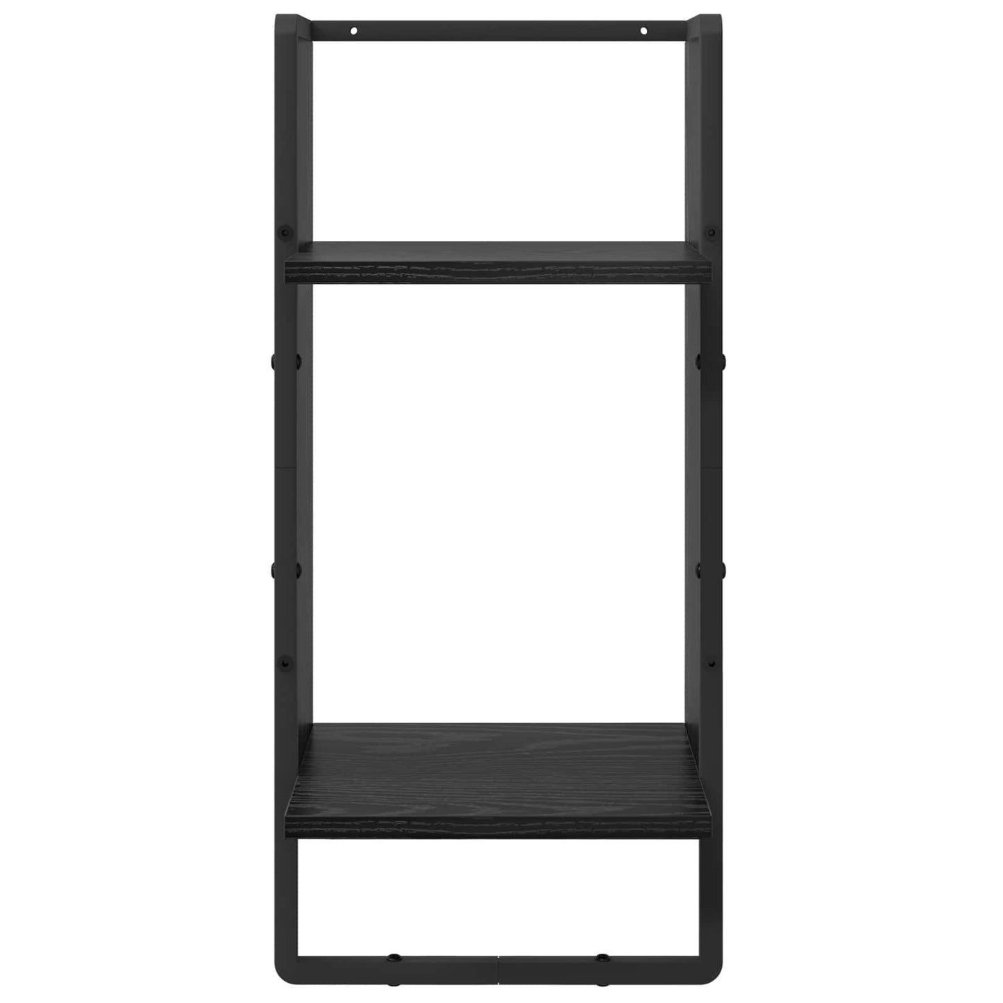 vidaXL Wall Shelf Set 4 pcs Black Oak 65 x 25 x 30 cm Engineered Wood