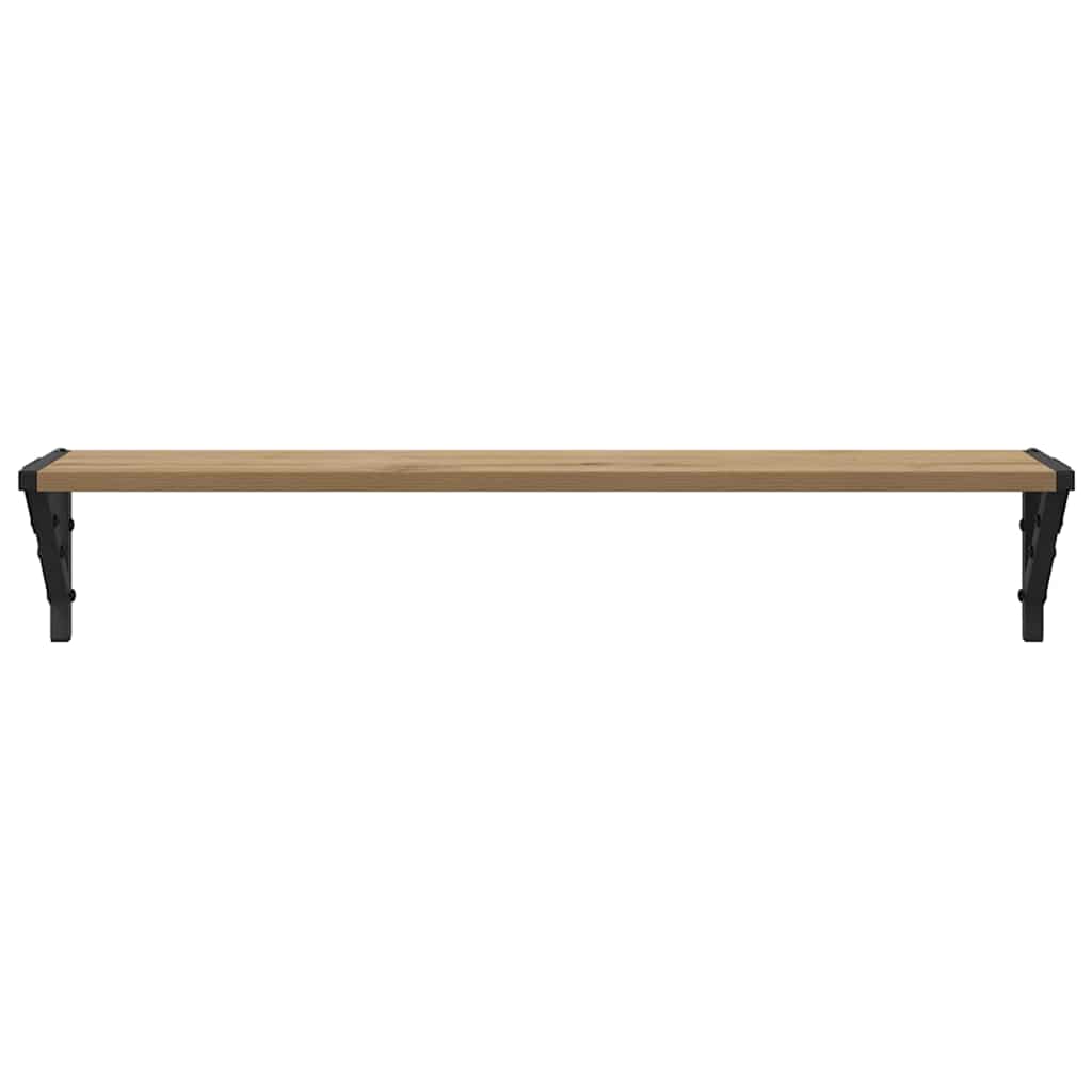 vidaXL Wall Shelves with Shelf 2 pcs Artisan Oak 80 x 15 x 15.5 cm
