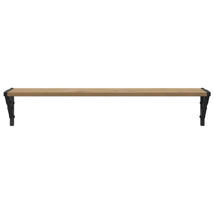 vidaXL Wall Shelves with Shelf 2 pcs Artisan Oak 80 x 15 x 15.5 cm