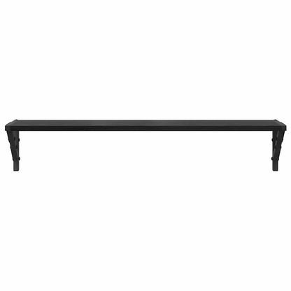 vidaXL Wall Shelves 2 pcs Black Oak 80 x 15 x 15.5 cm Engineered Wood