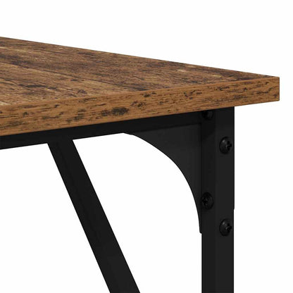 vidaXL Desk Old Wood 149 x 149 x 75 cm Engineered Wood