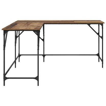 vidaXL Desk Old Wood 149 x 149 x 75 cm Engineered Wood