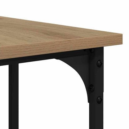 vidaXL Desk Artisan Oak Engineered Wood 139 x 139 x 75 cm