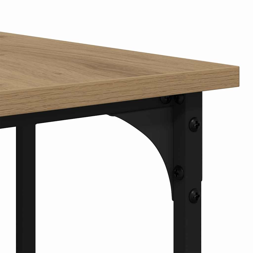 vidaXL Desk Artisan Oak 139 x 139 x 75 cm Engineered Wood