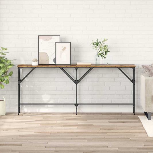 vidaXL Console Table Old Wood 180 x 30 x 75 cm Engineered Wood