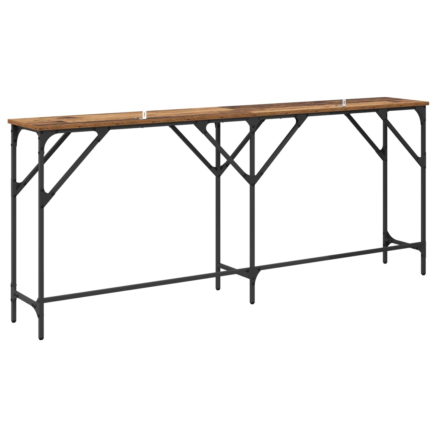 vidaXL Console Table Old Wood 180 x 30 x 75 cm Engineered Wood