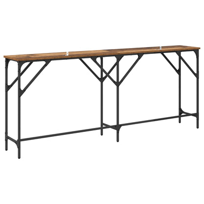 vidaXL Console Table Old Wood 180 x 30 x 75 cm Engineered Wood