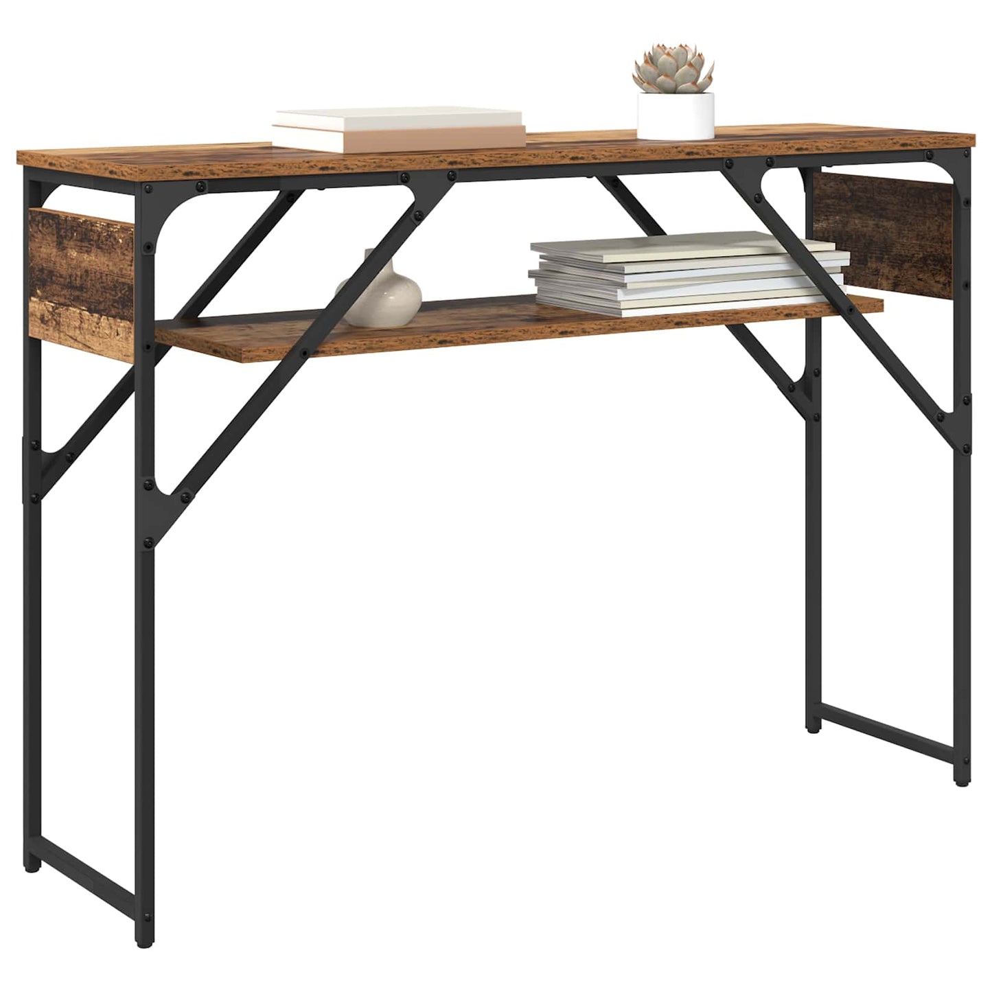 vidaXL ConsoleTable Old Wood 105x30x75cm Engineered Wood
