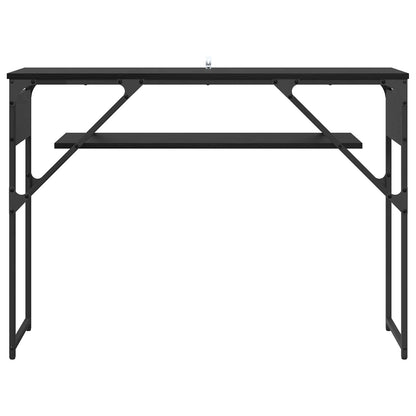 vidaXL ConsoleTable Black Oak 105x30x75cm Engineered Wood