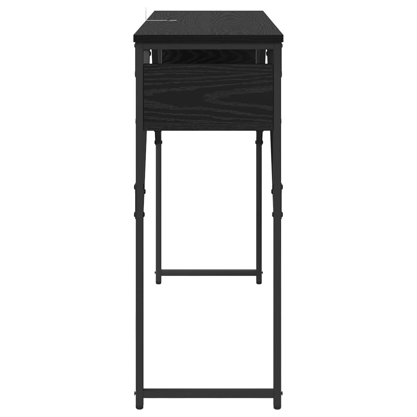 vidaXL ConsoleTable Black Oak 105x30x75cm Engineered Wood