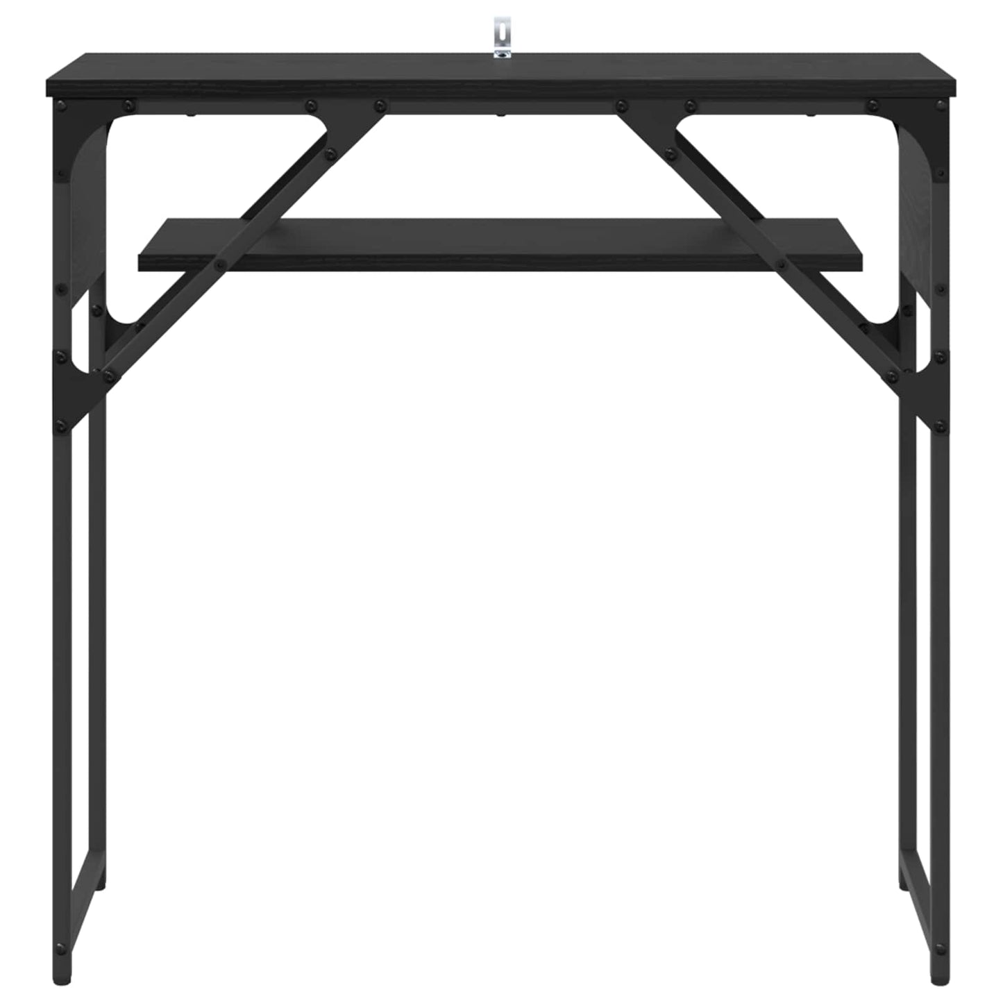 vidaXL ConsoleTable Black Oak 75x30x75cm Engineered Wood