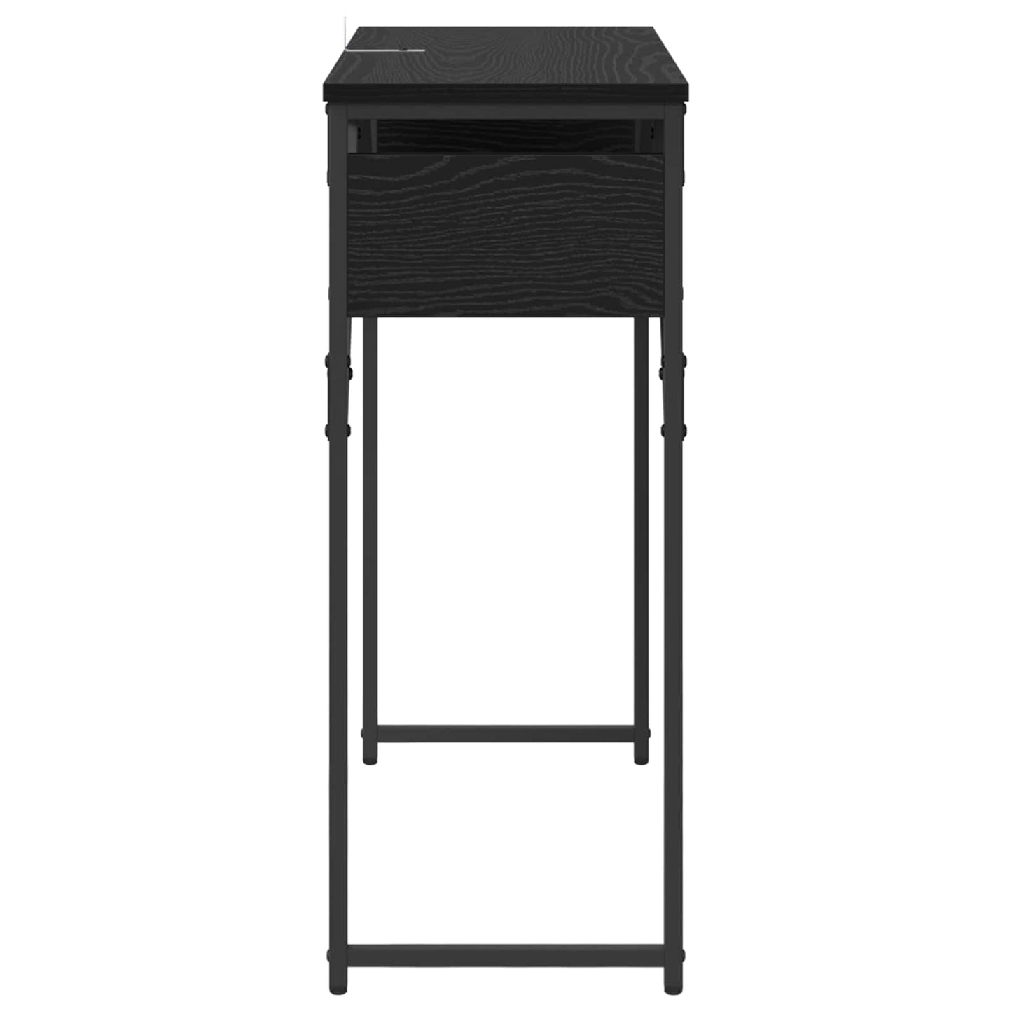 vidaXL ConsoleTable Black Oak 75x30x75cm Engineered Wood