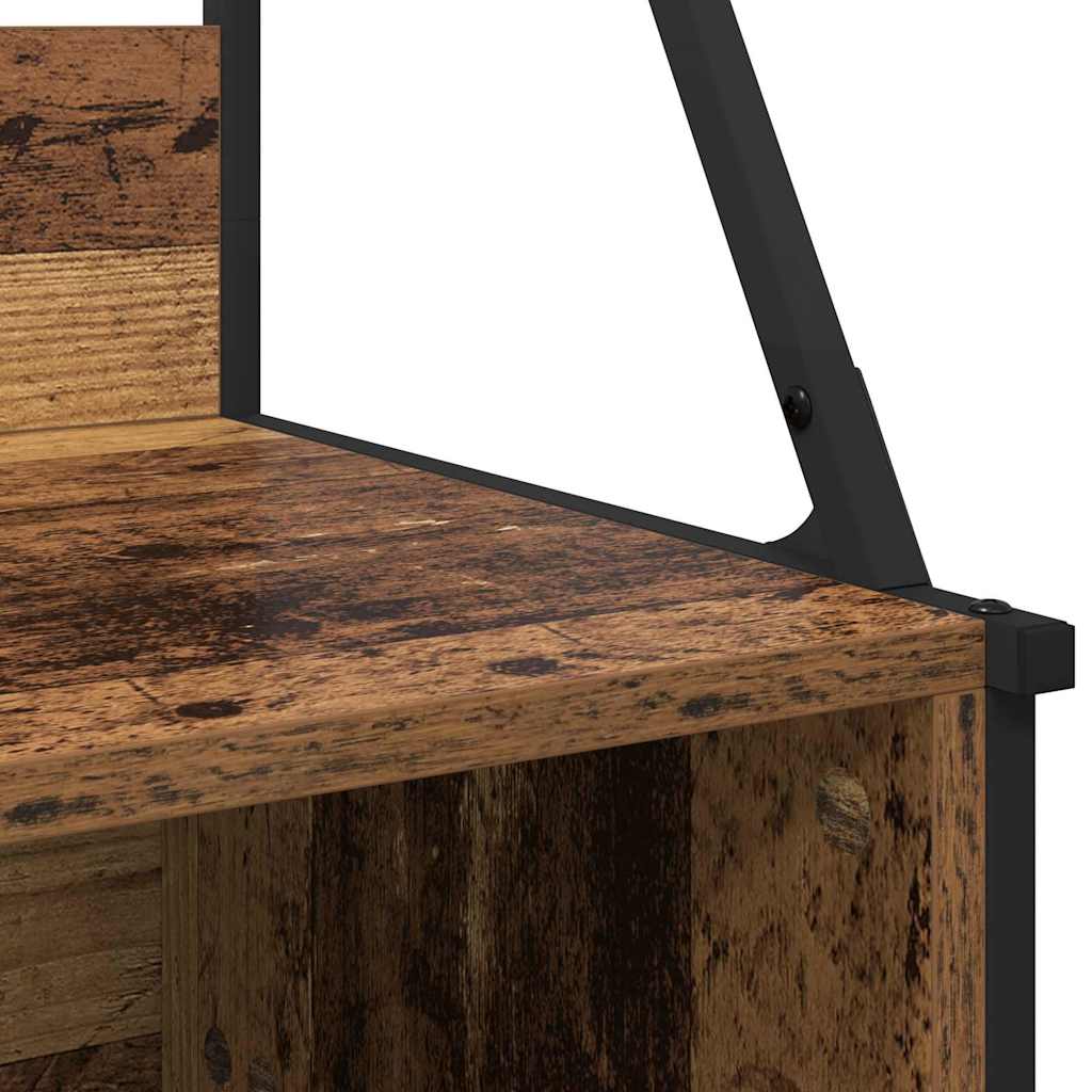 vidaXL Clothes Rack Old Wood 100 x 41 x 184 cm Engineered Wood