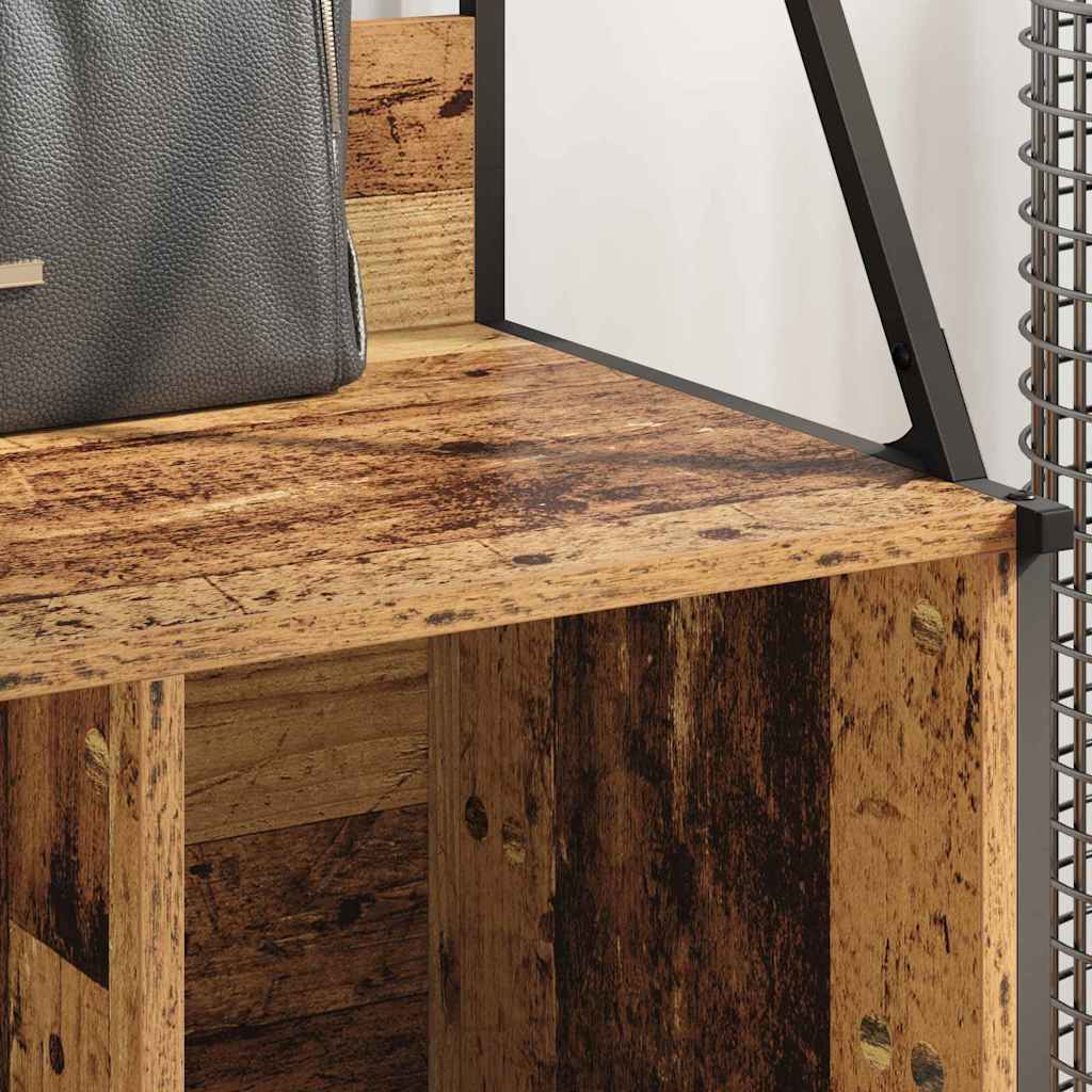 vidaXL Clothes Rack Old Wood 100 x 41 x 184 cm Engineered Wood