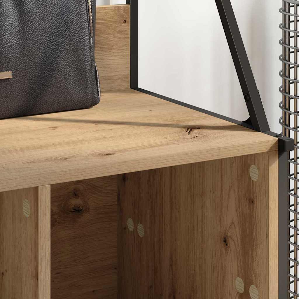 vidaXL Clothes Rack Artisan Oak 100 x 41 x 184 cm Engineered Wood