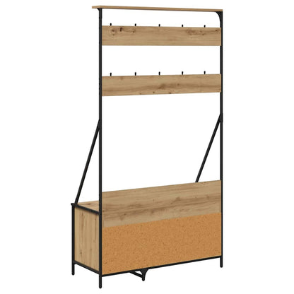 vidaXL Clothes Rack Artisan Oak 100 x 41 x 184 cm Engineered Wood