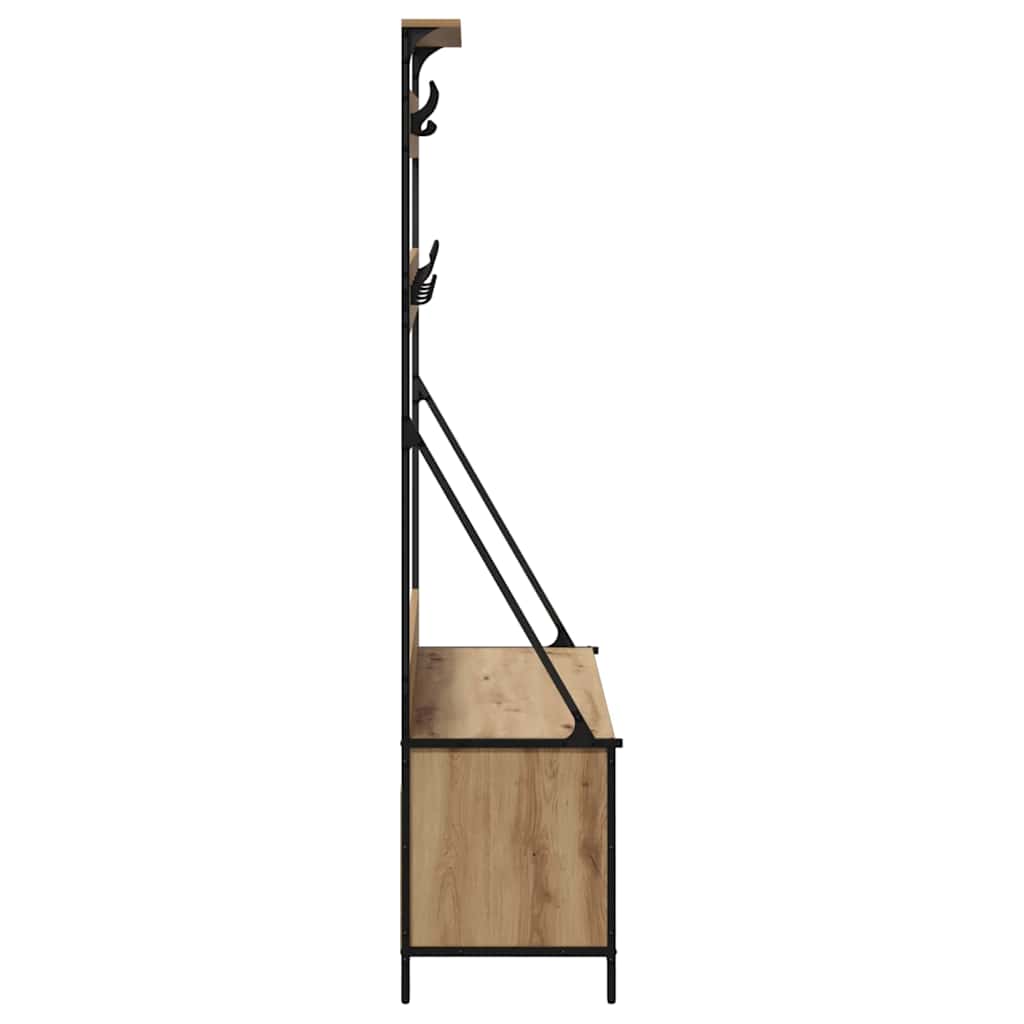vidaXL Clothes Rack Artisan Oak 100 x 41 x 184 cm Engineered Wood