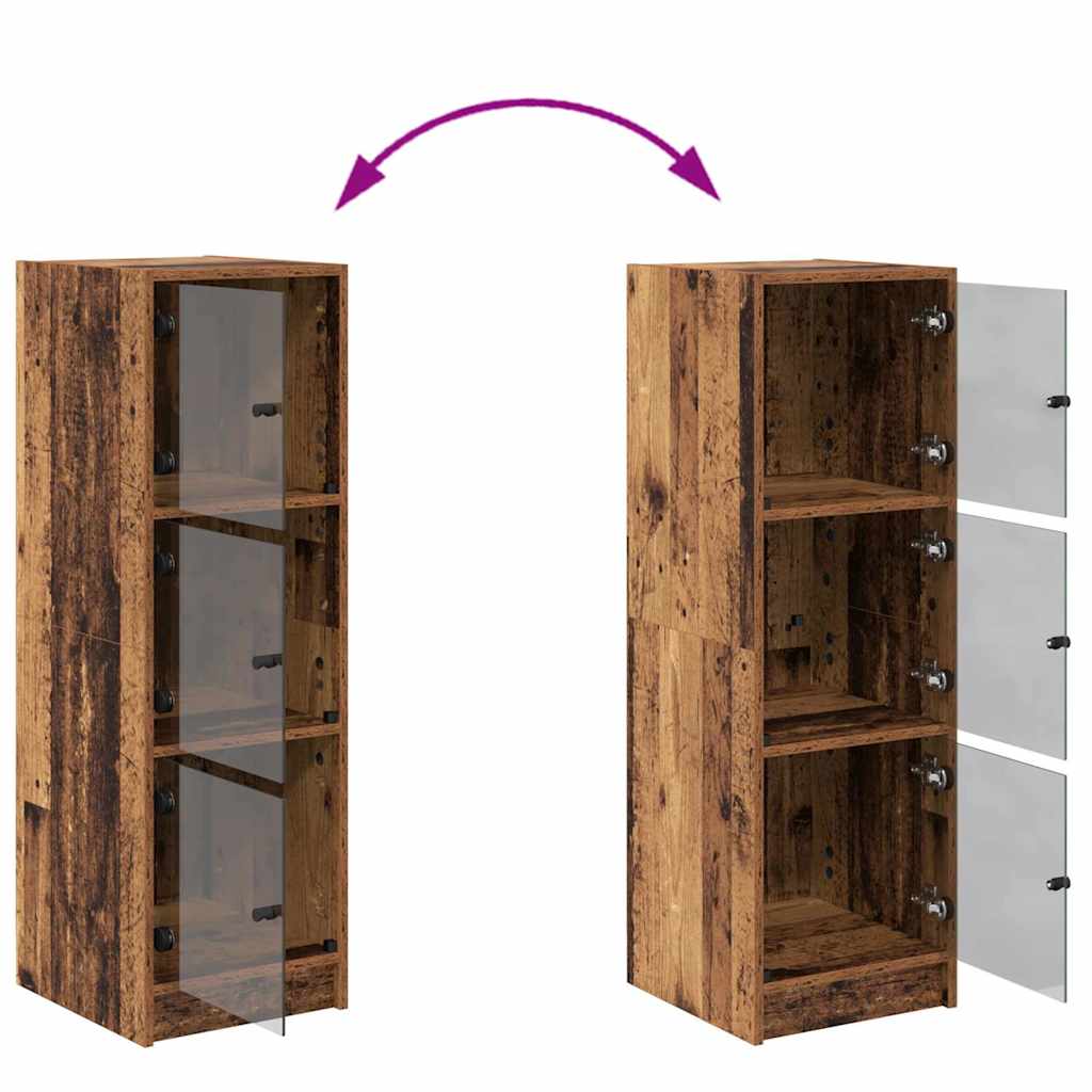vidaXL Highboard Old Wood 35 x 37 x 109 cm Engineered Wood