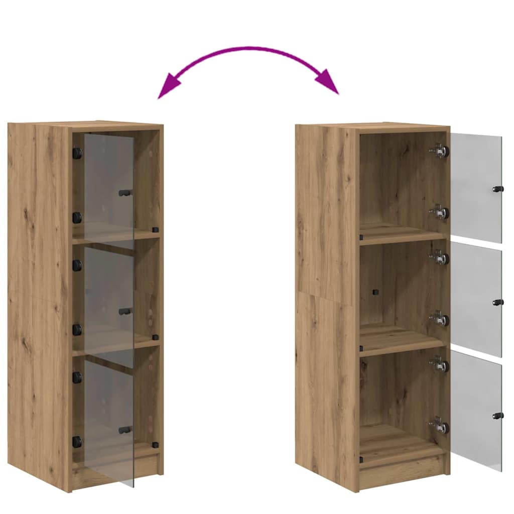 vidaXL Highboard Artisan Oak 35 x 37 x 109 cm Engineered Wood