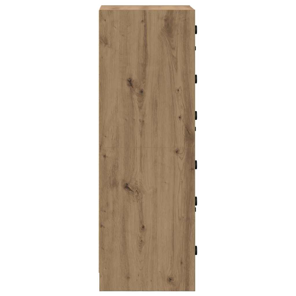 vidaXL Highboard Artisan Oak 35 x 37 x 109 cm Engineered Wood
