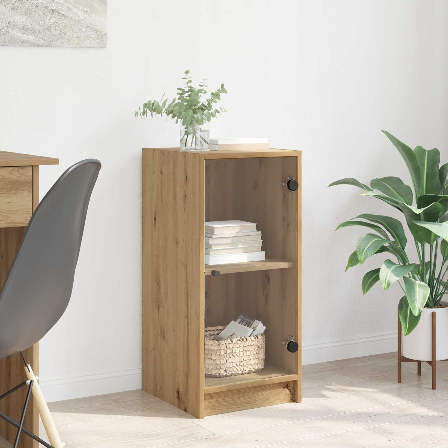 vidaXL Sideboard Artisan oak 35 x 37 x 76 cm Engineered Wood